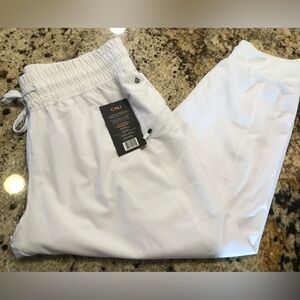 CALI Sport White Yoga/Track Pants for Women